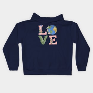 Earth Day Planet Anniversary Earth Day Everyday Kids Hoodie